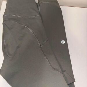 Lululemon invigorate HR tight 25” GRSG size 4 *like new*